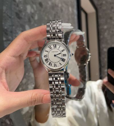 Cartier Ronde Must Series Quartz Movement 29/36MM 316L Steel Stainless Steel Bracelet Women Watch